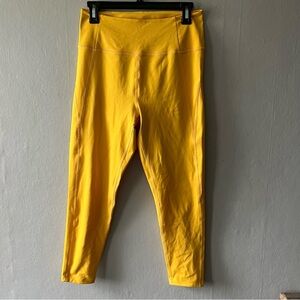 Girlfriend Collective Gold Compressive High Rise Leggings Size Large